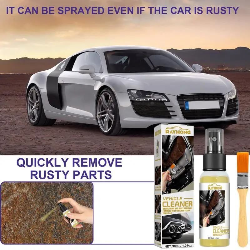 Rust Remover Spray For Cars Iron Remove For Car Detailing Remove Iron Particles In Car Paint Motorcycle RV & Boat