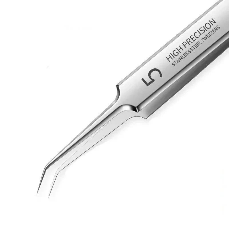 German Ultra-fine No. 5 Cell Pimples Blackhead Clip Tweezers Beauty Salon Special Scraping & Closing Artifact Acne Needle Tools 4