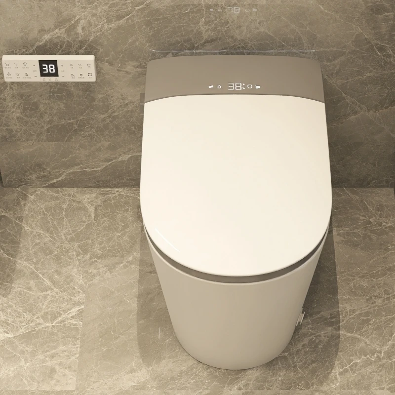 Smart Bidet Toilet Seat with Heated Auto-Open Cover Baby Washing Seat Floor-Mounted Installation Type