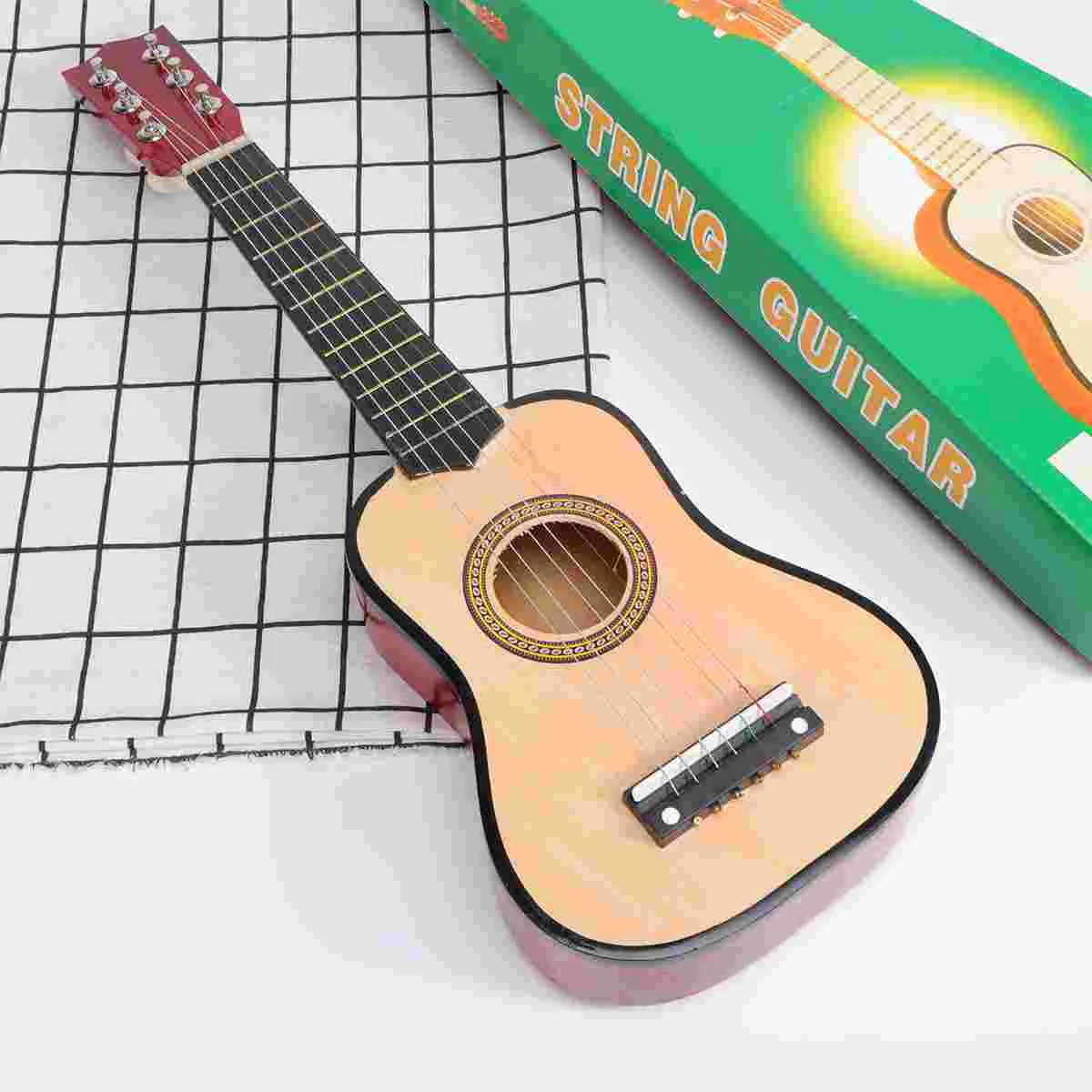 21 Inch Children's Guitar Folk Acoustic Beginner Electric Guitars Toddler Bamboo Music Instrument Baby Girl