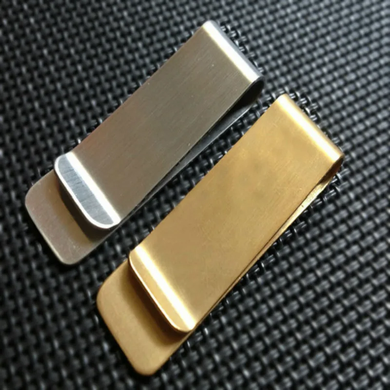 Metal Money Clip Stainless Steel Silver Color Slim Money Clip Purse Wallet Credit Card ID Holder Money Clip Card