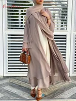 Fashion Chiffon Abaya Kimono Dubai Muslim Cardigan 1