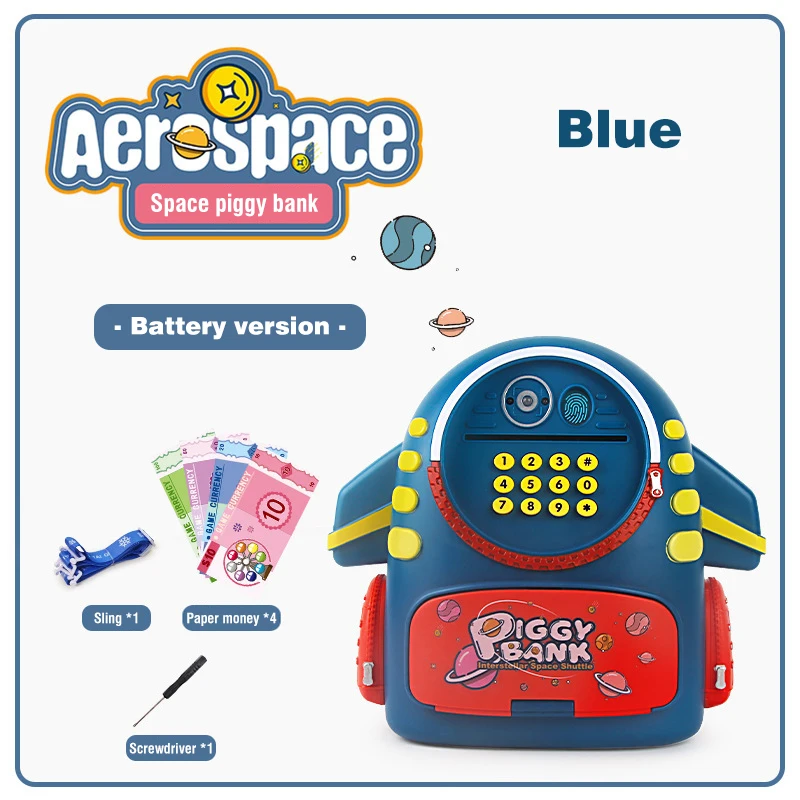 Children's Backpack Money Box Banks Aerospace Piggy Bank Moneybox Schoolbag Toys for Kids Saving Money Toys for Boys Girls Gifts 6