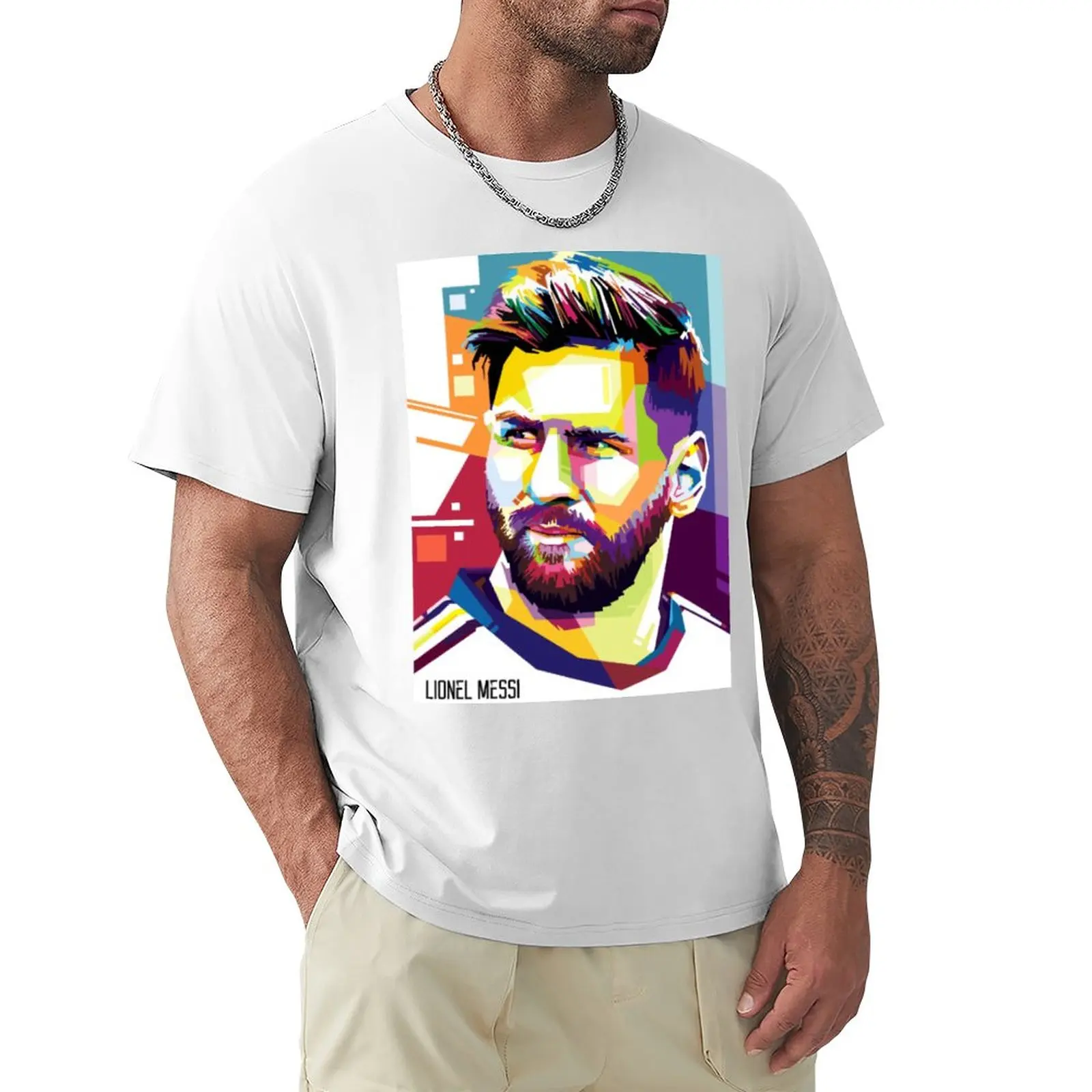 Argentina Lioneler E Messi (10) T-Shirt Girocollo Move Top Tee Vendita Calda Tempo Libero Divertente Novità Taglia Usa