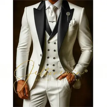 White Wedding Suit Set