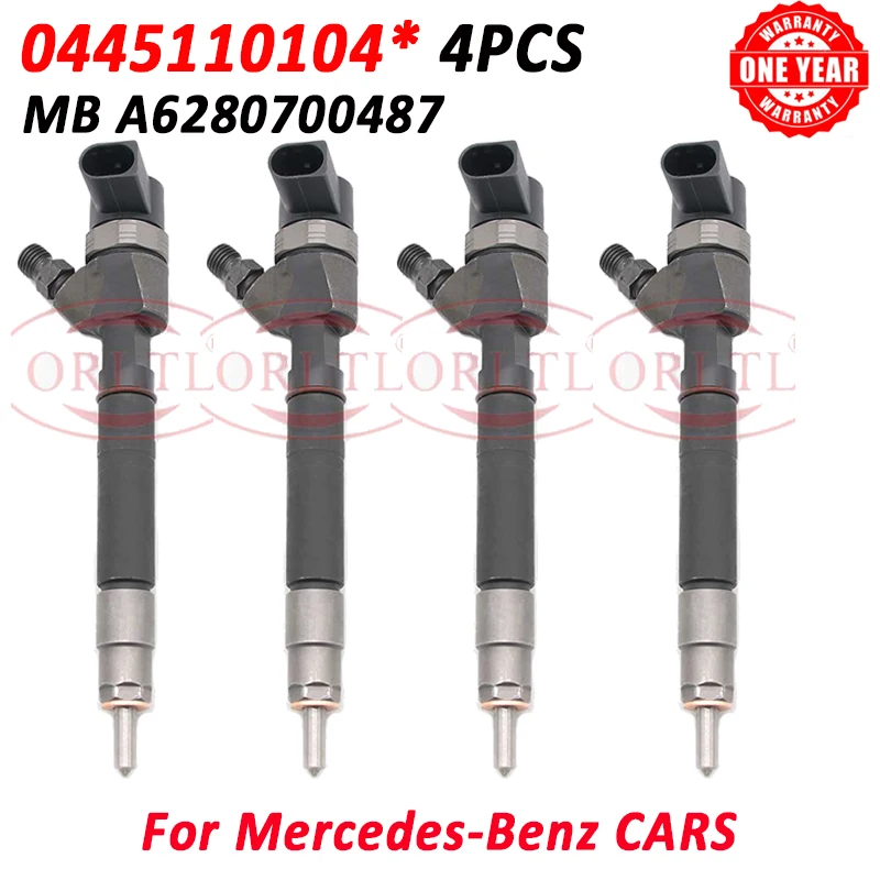 

New 0445110104 Diesel Fuel Injector Nozzle 0 445 110 104 OEM 0986435044 6280700487 For Mercedes Benz
