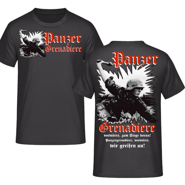 Wehrmacht Panzergrenadiere T-Shirt Summer Cotton Short Sleeve O-Neck Mens T Shirt S-3XL
