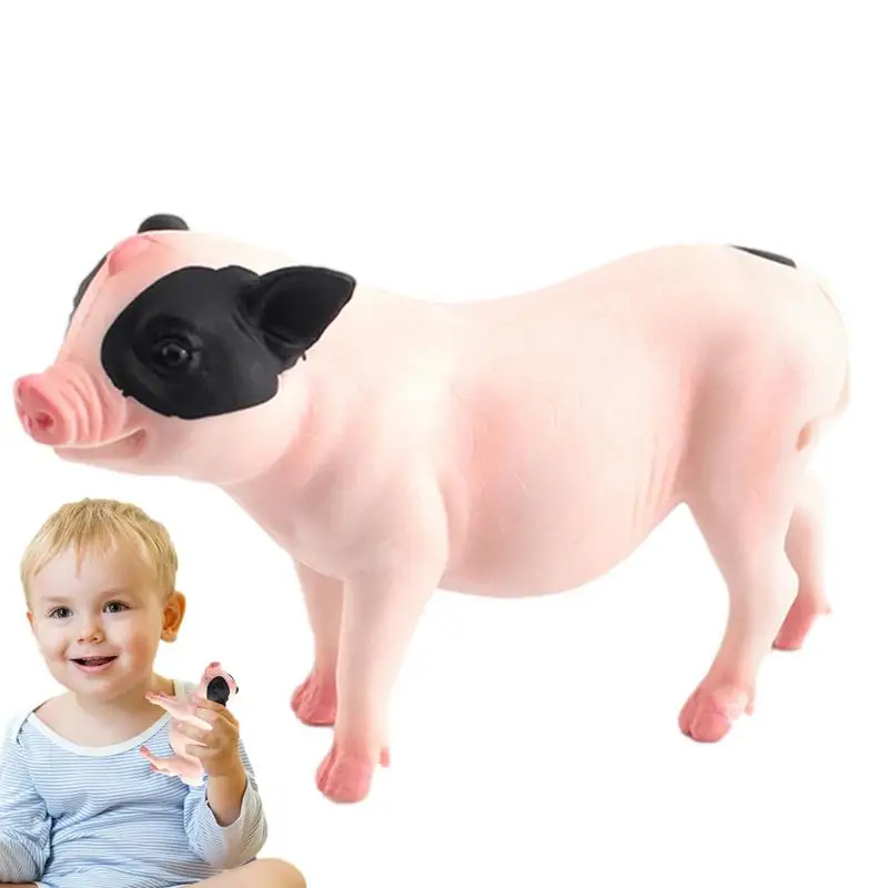

Фигурки из свиней для детей, Реалистичная ферма, искусственная игрушка, безопасные и изысканные реалистичные фигурки из свиней для раннего развития и модели