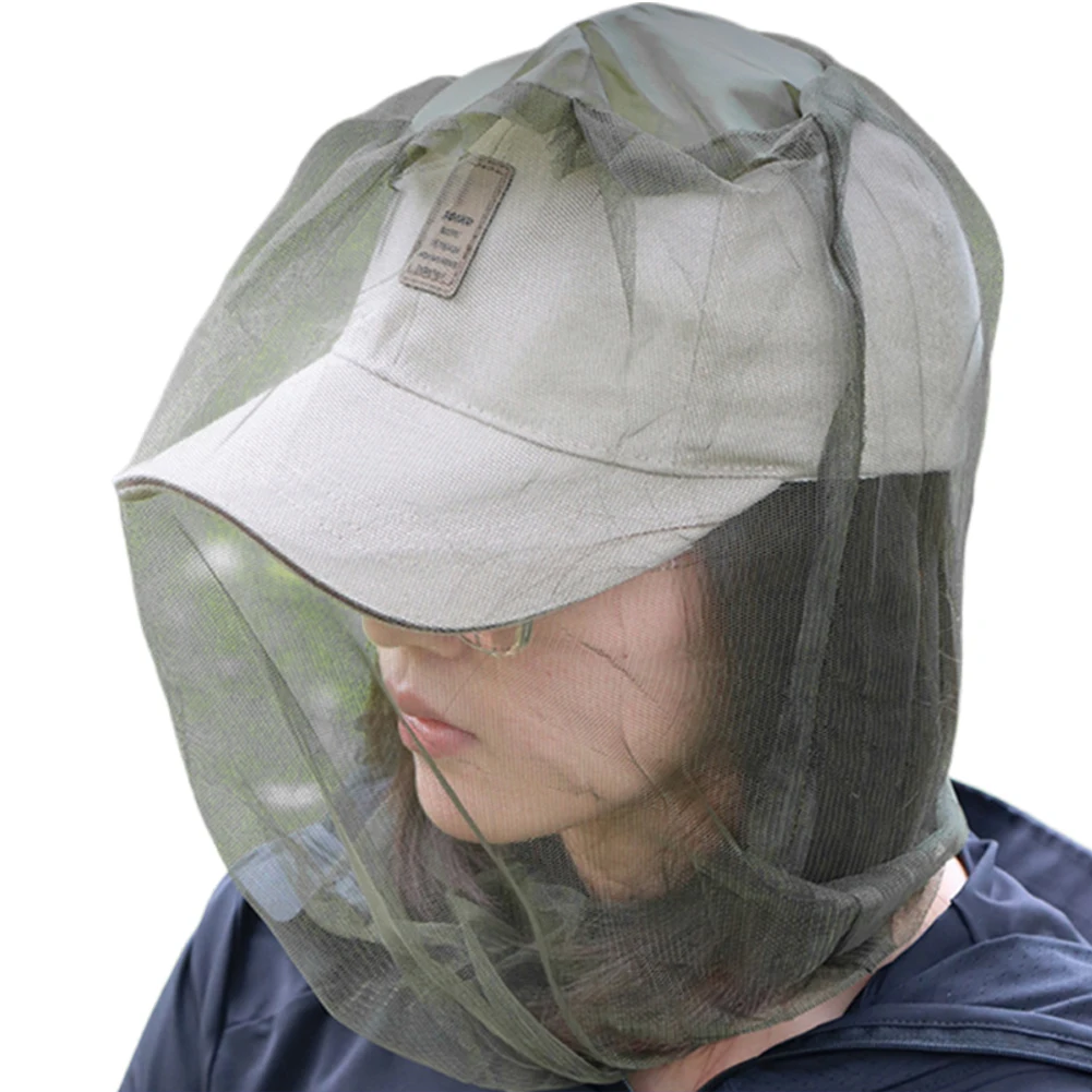 3Pcs Mosquito Head Net Insect Shield Face Mask Cover Face Neck Fly Netting Hood for Outdoor Fishing Camping Hiking