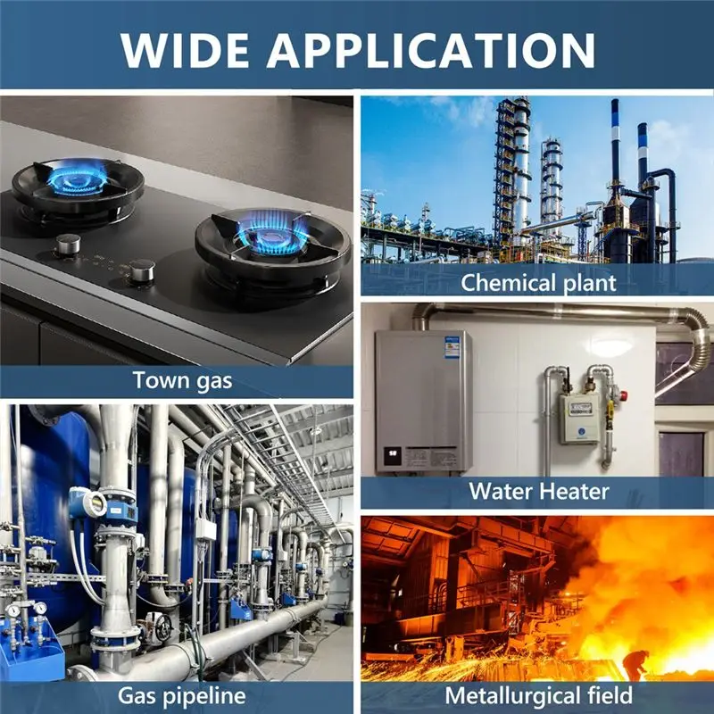 가스 감지기 미니 휴대용 천연 가스 감지기 가청 경보 기능이 있는 가연성 가스 누출 감지기 흰색