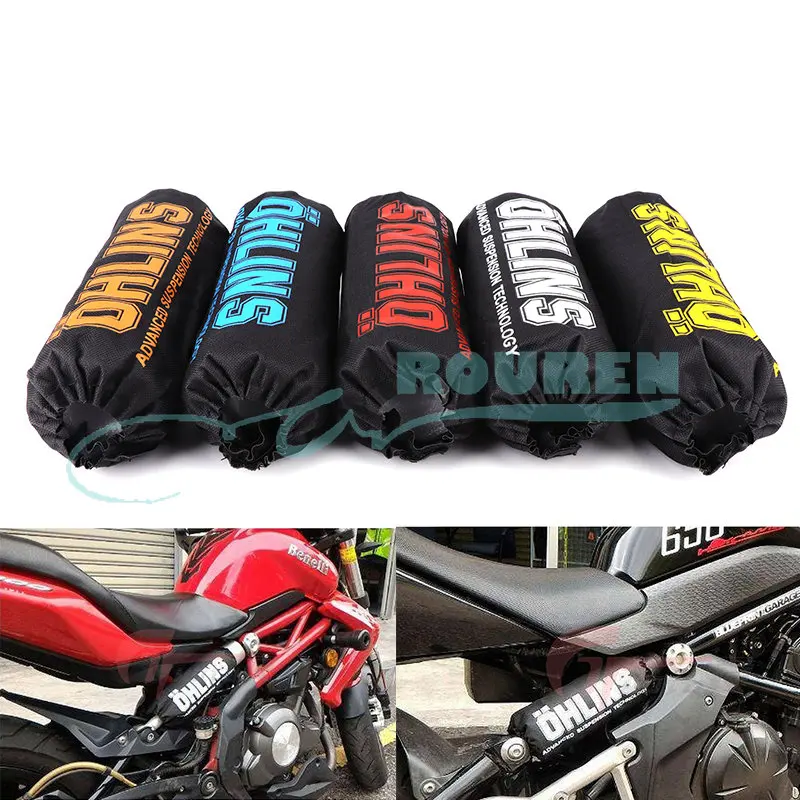 Enhanced Motorcycle Rear Shock Absorber Cover Protector Wrap Set
