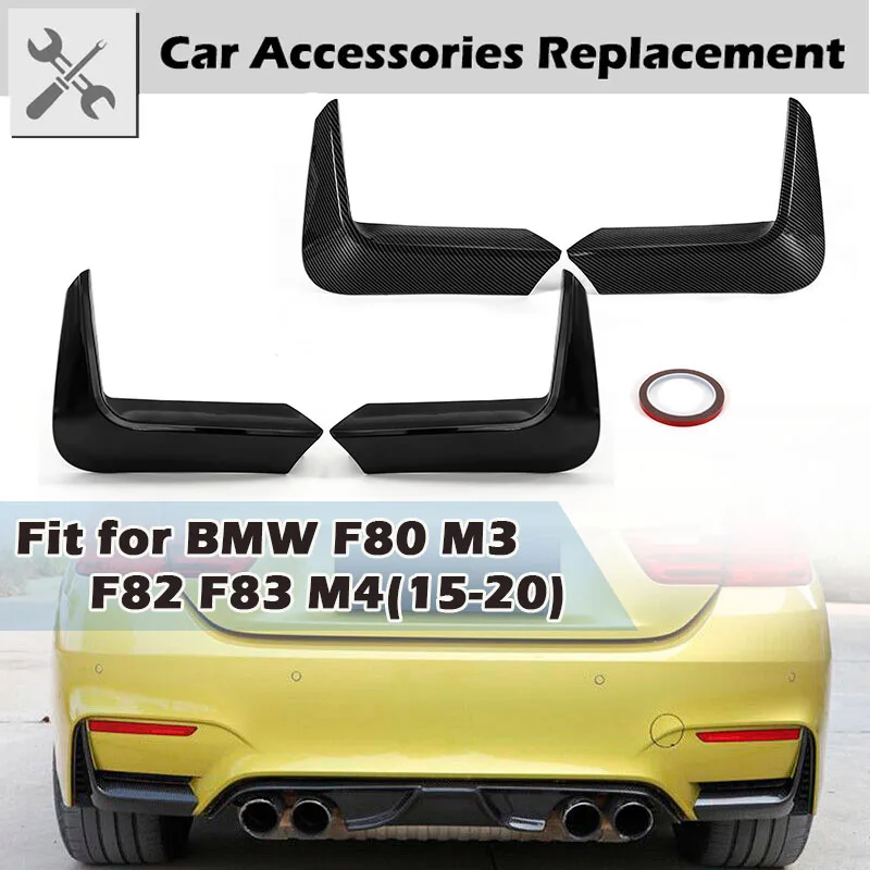 

For BMW F80 M3 F82 F83 M4 2014-2019 Rhyming Rear Bumper Side Corner Trim Cover Diffuser Deco Spoiler Lid Splitter Moldin Lip