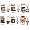 Funko POP Keychain The Office Michael Pam Beesly Kevin Malone Anime Cartoon Mini Action Toy Figures Pendant Keychains Kids Gifts 6