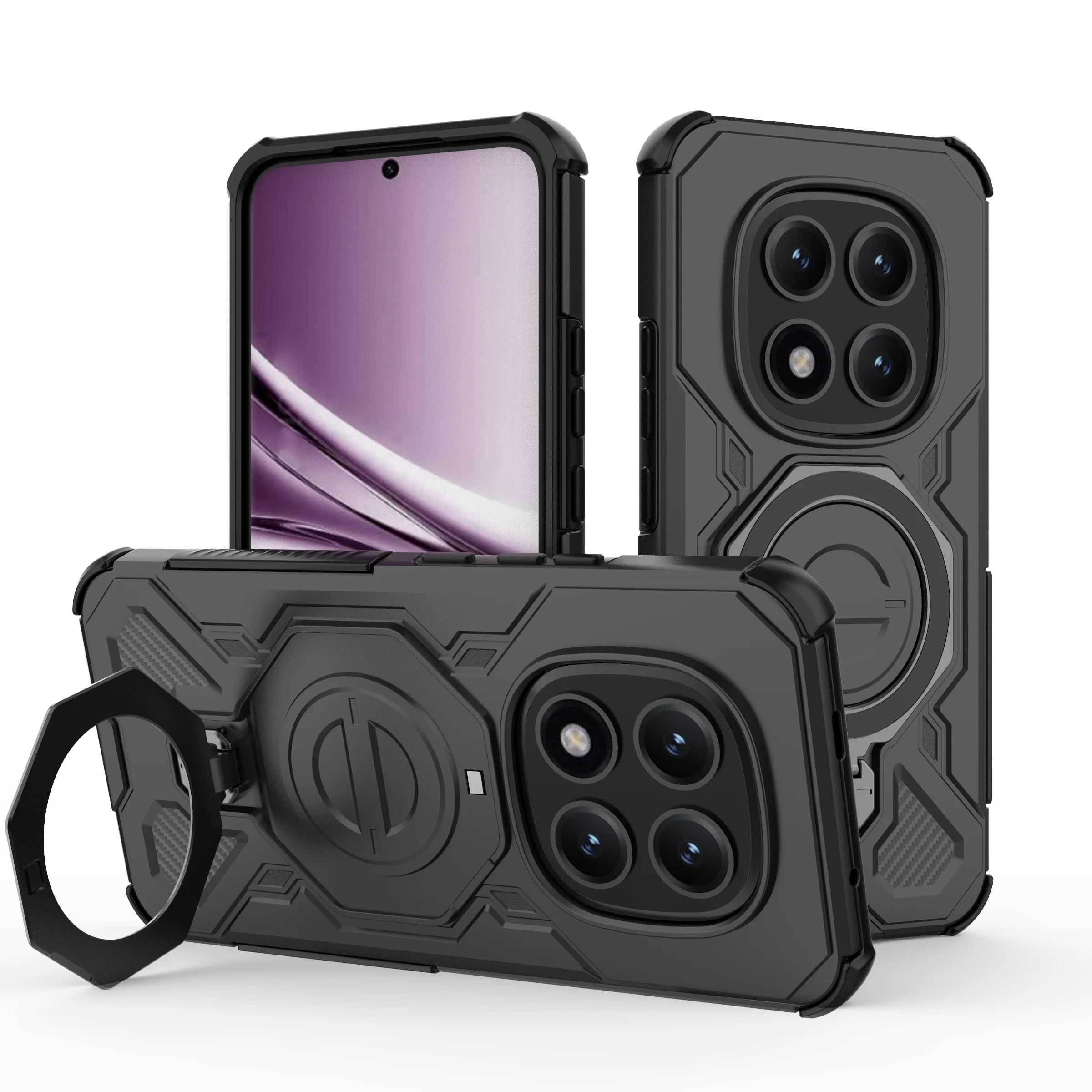 Magnetic Ring Armor Shockproof Case