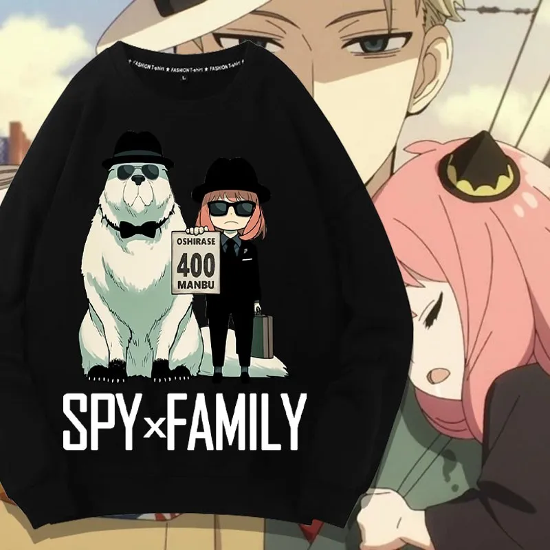 

Spy Over Every Animation Joint Hoodie Men Round Neck Trend Two Yuan Aniya Peripheral Coat Cartoon Clothes