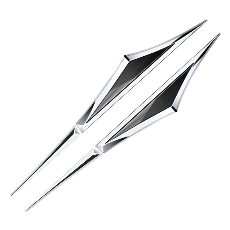 Set of 2 Premium 3D Alloy Car Stickers