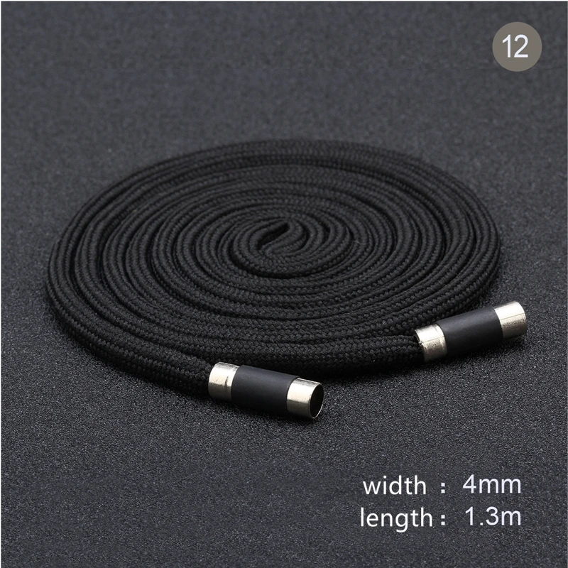 5pcs Sweatpants Drawstring Strap Metal Head Sports Pants Cotton Rope Belt Hoodies Accessories DIY Sewing Band Supplies 