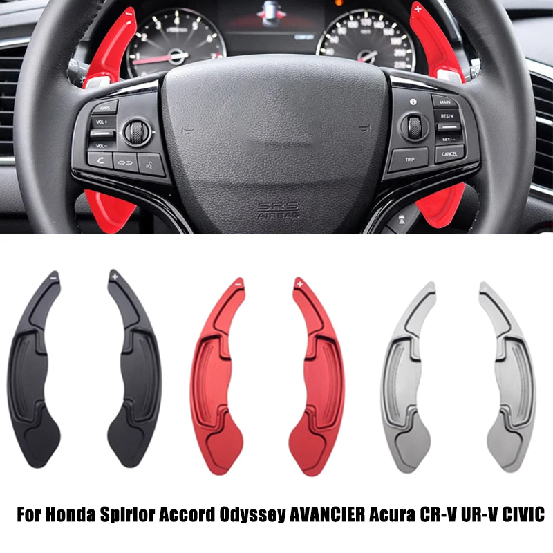 

2Pcs Aluminum Steering Wheel Shift Paddle Shifter Extension For Honda Spirior Accord Odyssey AVANCIER Acura CR-V UR-V CIVIC