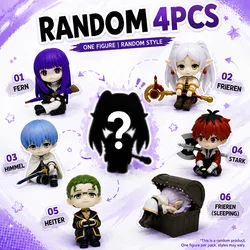 Hot Anime Frieren Beyond Journey's End Sitting Figures - Collectible Cute Desk Decor Gift (Random 4 pcs)