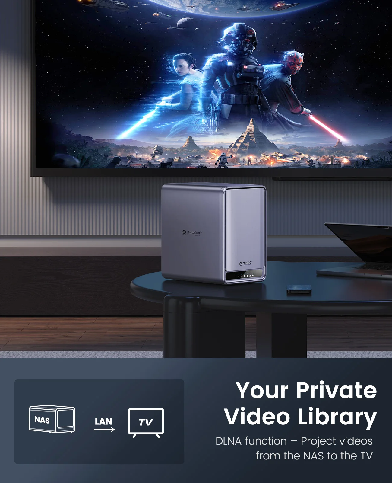 ORICO Personal Network Attached Storage Support Remote Access Share Data Intelligent Classification Automatic Backup 2/5-bay network storage server