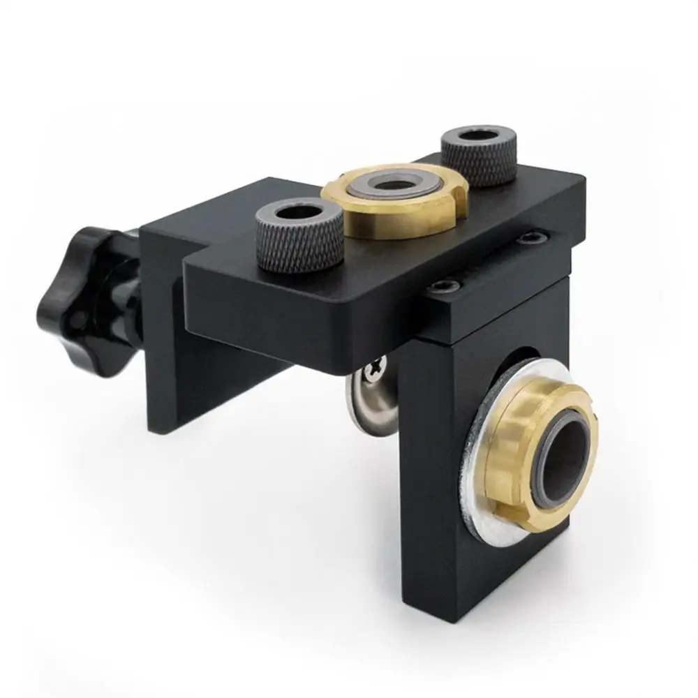 

Woodworking 3 in 1 Doweling Jig Kit Vertical Pocket Hole Jig Drilling Guide Locator For Furniture Connecting Household Tools