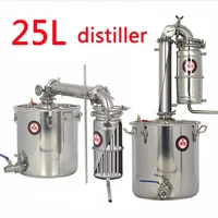 Household 25L Large Capacity Stainless Steel Wine Brewing Machine Equipment Alcohol Vodka Liquor Distiller Pot/boilers 2