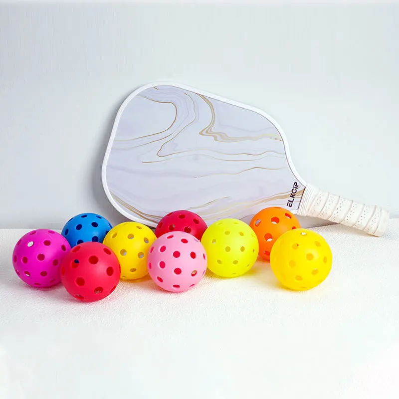 40/26 holes 74/72MM 26g Pickleballs Injection Molding PE Outdoor Indoor Pickleballs Durable Competition Pro Balls