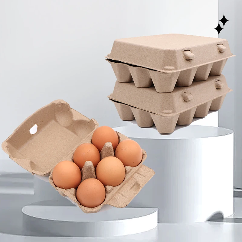 6 Pack Egg Cartons Bulk 6/8/10/12 Count Style Reusable Cardboard Egg Cartons Eggs Tray Refrigerator Empty Egg Storage Box 5