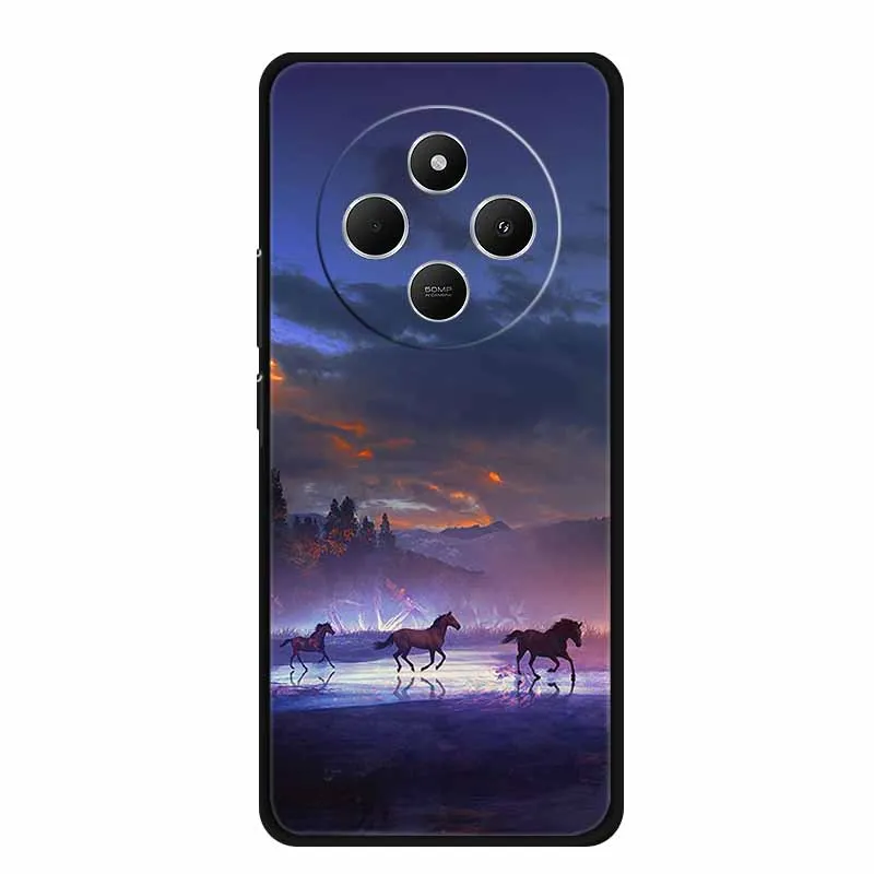 Sleek Black Silicone Shockproof Phone Case - Soft Protective Back Cover
