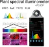 HP330P 380nm-780nm Handheld Light Spectrometer Grow Light Meter Plant Lamp Ppfd Meter Par Meter Spectral Irradiance Colorimeter 2