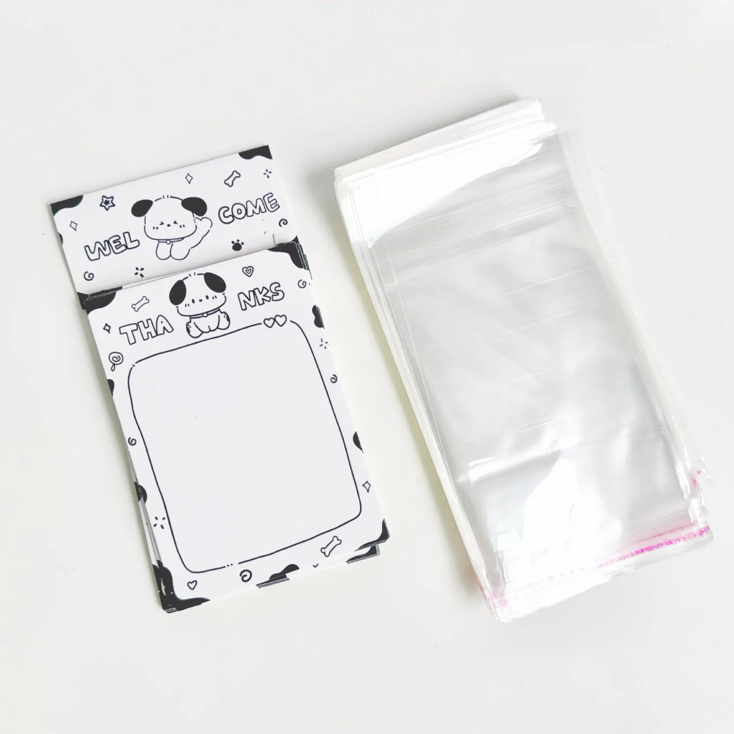 10pcs Cute Paper Card DIY Card Protective Packaging Photo Cardboard Packaging Gift Decor Card Head Paper Card Back Art Supplies 5