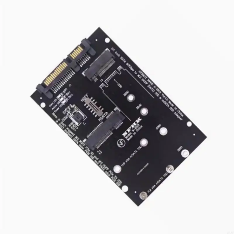 SATA3 to M.2 NGFFs MSATA External HDDs Enclosure SSDs Adapter Card for Computer Q81E