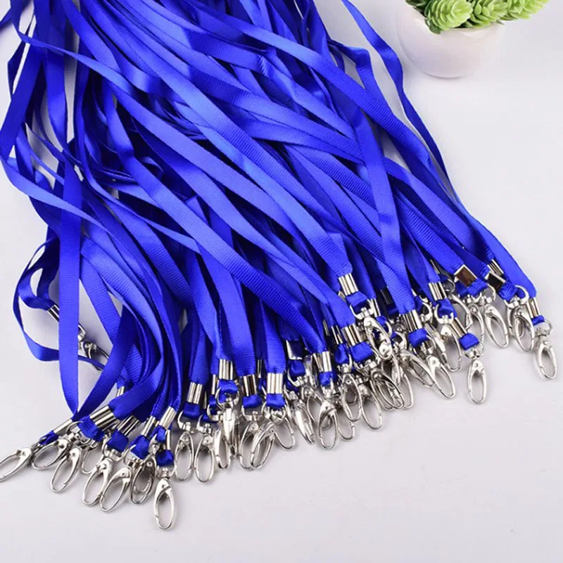 20pcs Blue Color ID Badge Card Holder Lanyard Business Card Holder