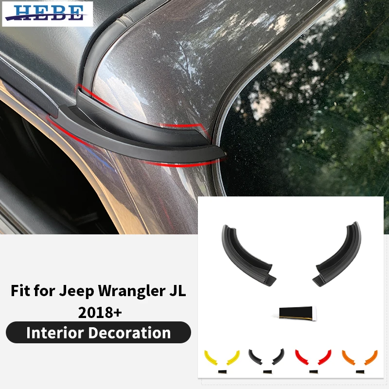 HEBE ABS Roof Rainwater Diversion Trough for Jeep Wrangler JL Accessories
