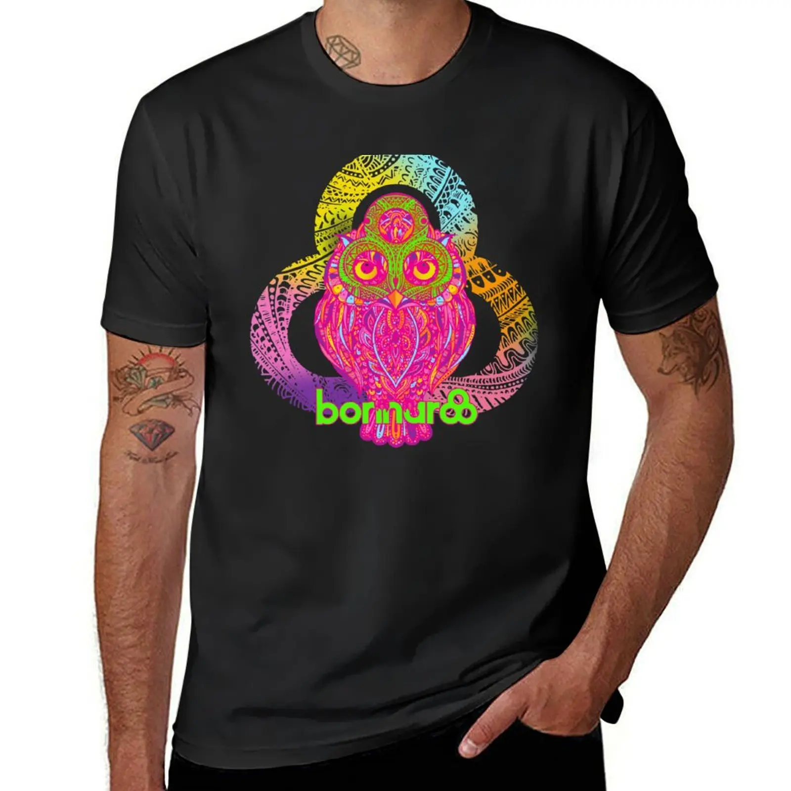 Bonnaroo Owl T-Shirt for a boy plus sizes customizeds big and tall t shirts for men