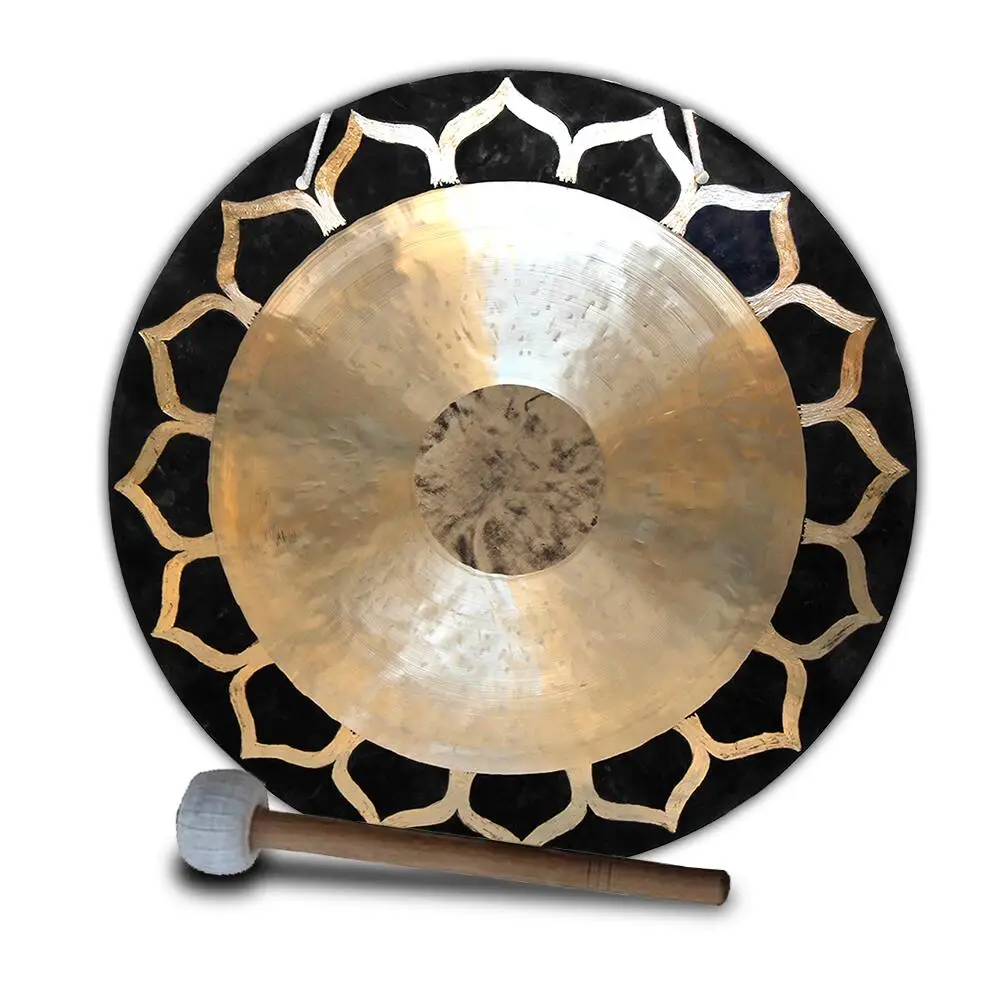 Arborea 14" Wind Gong 35cm Deep wave/Lotus/Taichi/Sun/Eclipse Feng gongs Gong Healing Best Choice chinese gong instrument