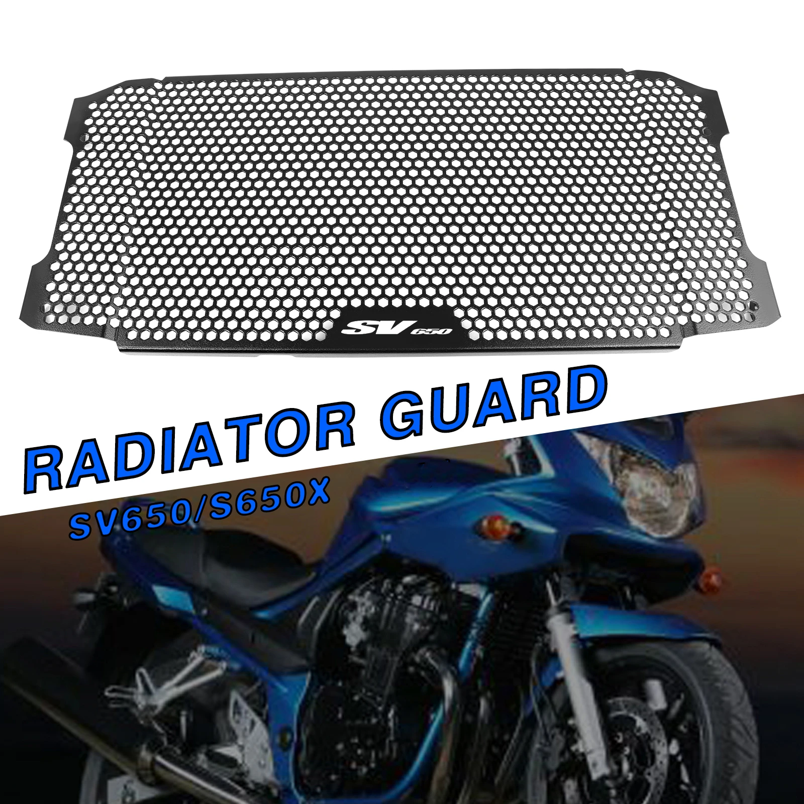 Cubierta protectora para rejilla de radiador de accesorios para Suzuki SV650 SV 650 2016 2023 SV650X SV 650X2018 2019 2023|Cubiertas y molduras ornamentales| - AliExpress
