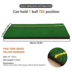 Durable Golf Training Mat for Indoor & Outdoor Practice - Mini PP Grass Pad for Backyard Exercise (Bicolor Grass)