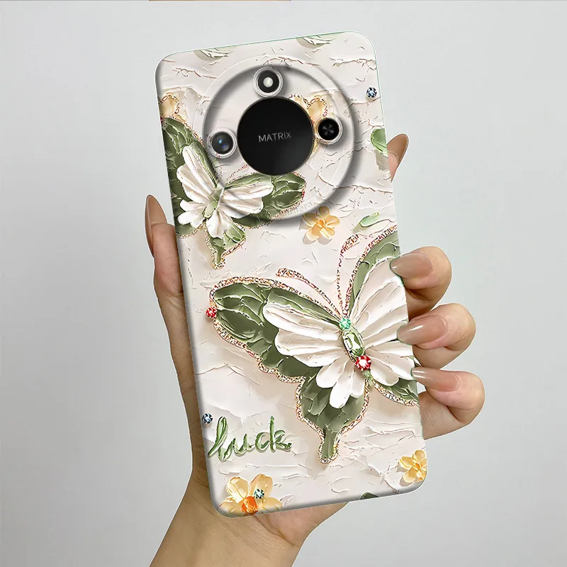 Sweet Painted Silicone Phone Case - Fashion Cartoon Design, Protective & Stylish