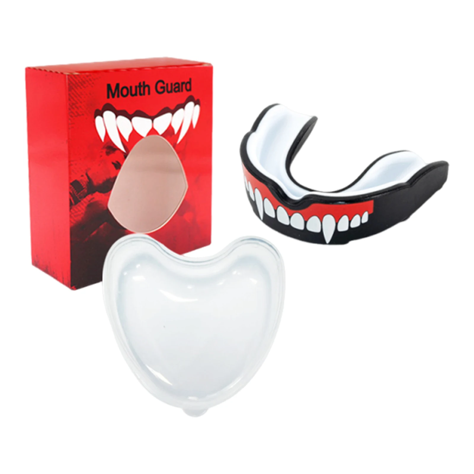 Football Mouth Guard for Boxing Jiu Jitsu MMA Wrestling Adult Mouthguard Sports Mouthguard Case Fits Adults and Kids 12+