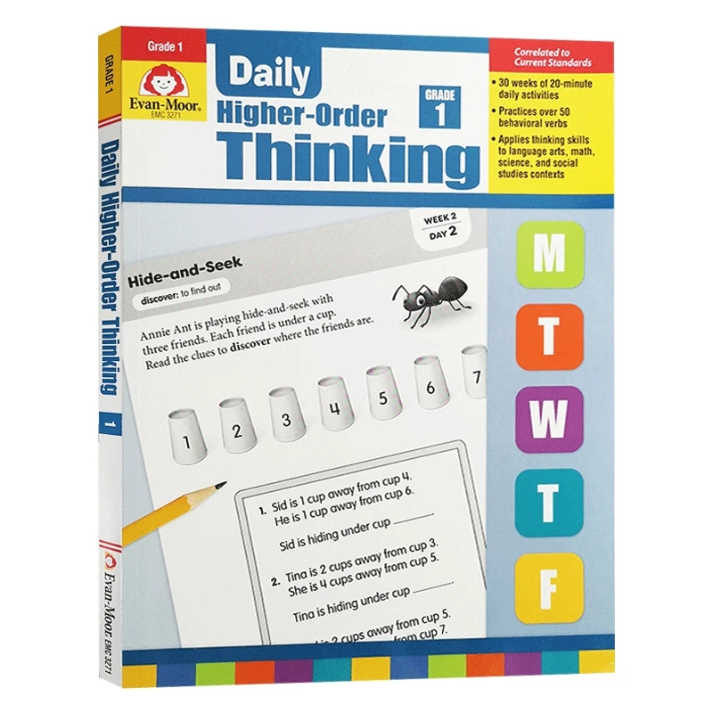 

Evan-Moor Daily Higher-Order Thinking Grade 1 TE Workbook,aged 5 6 7 8, English book 9781629384542