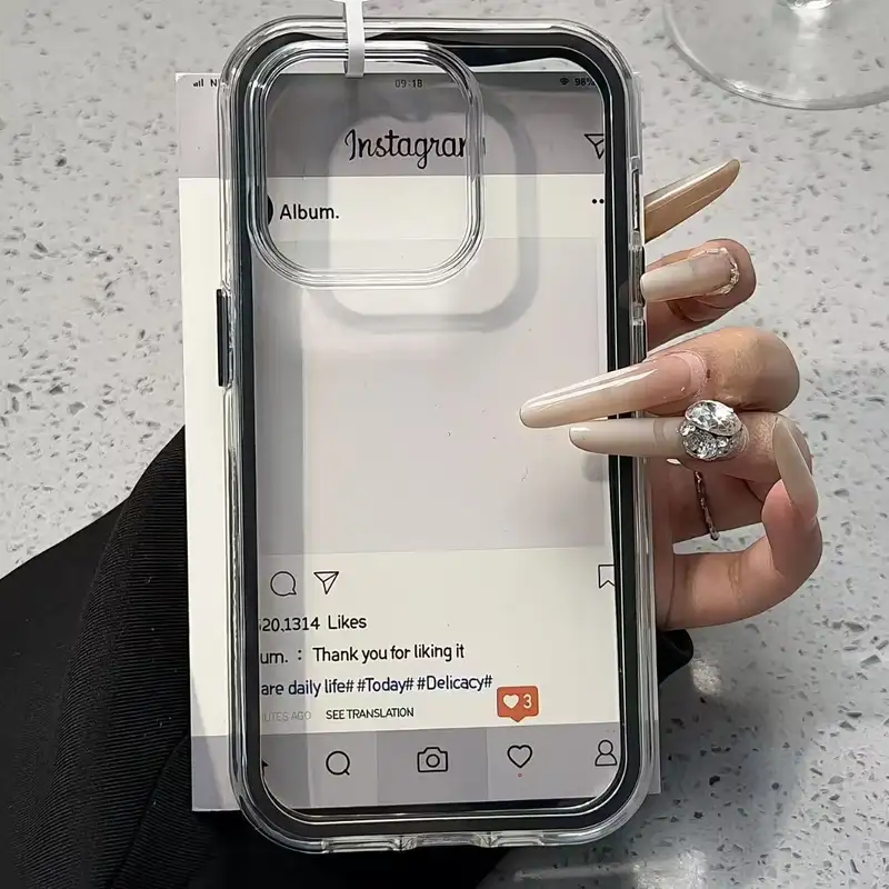Luxury Candy Color Frame Clear Back Phone Case For iPhone 17 16 15 14 13 12 Pro Max 11 16PLUS 17 Acrylic Shockproof Bumper Cover - Image 7