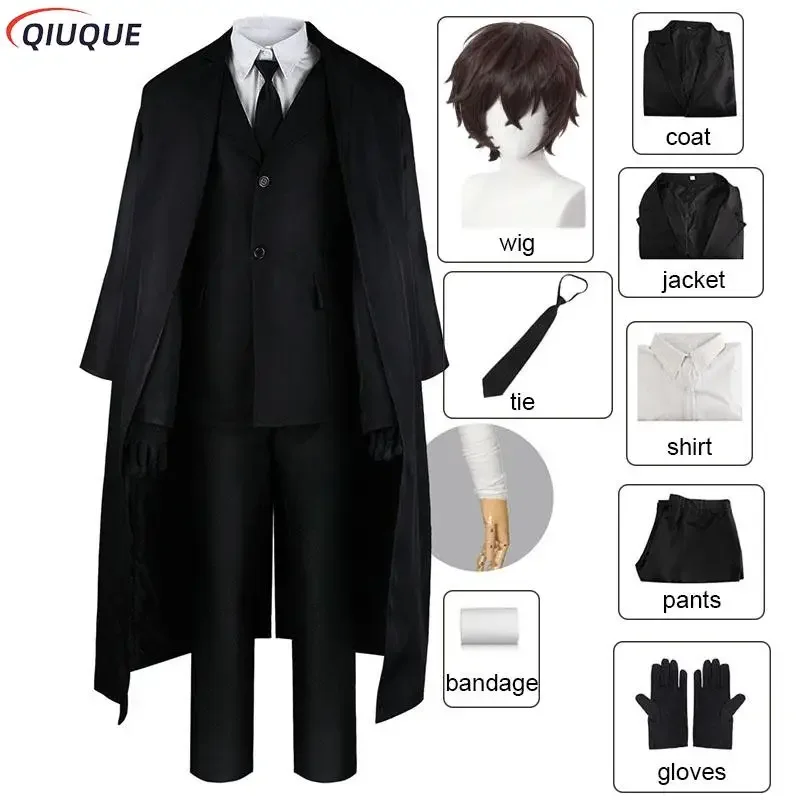 

Osamu Dazai cosplay costume wig women men outfits anime suit comics clothes