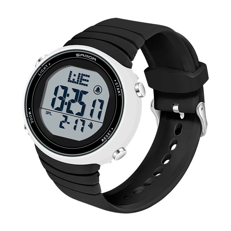 2021 New Fashion Women Digital LED Sports Watch Multifunctional Waterproof Ladies Pink Wrist-Watch Fit Girl Holiday Gift Watches 