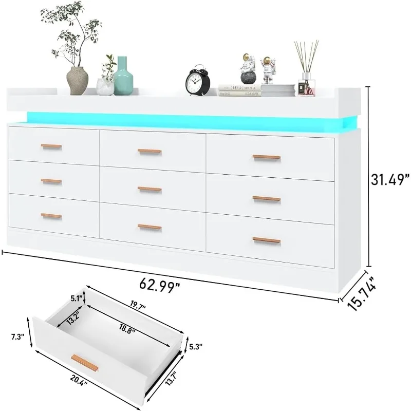 Wide Drawer Organizer Cabinet