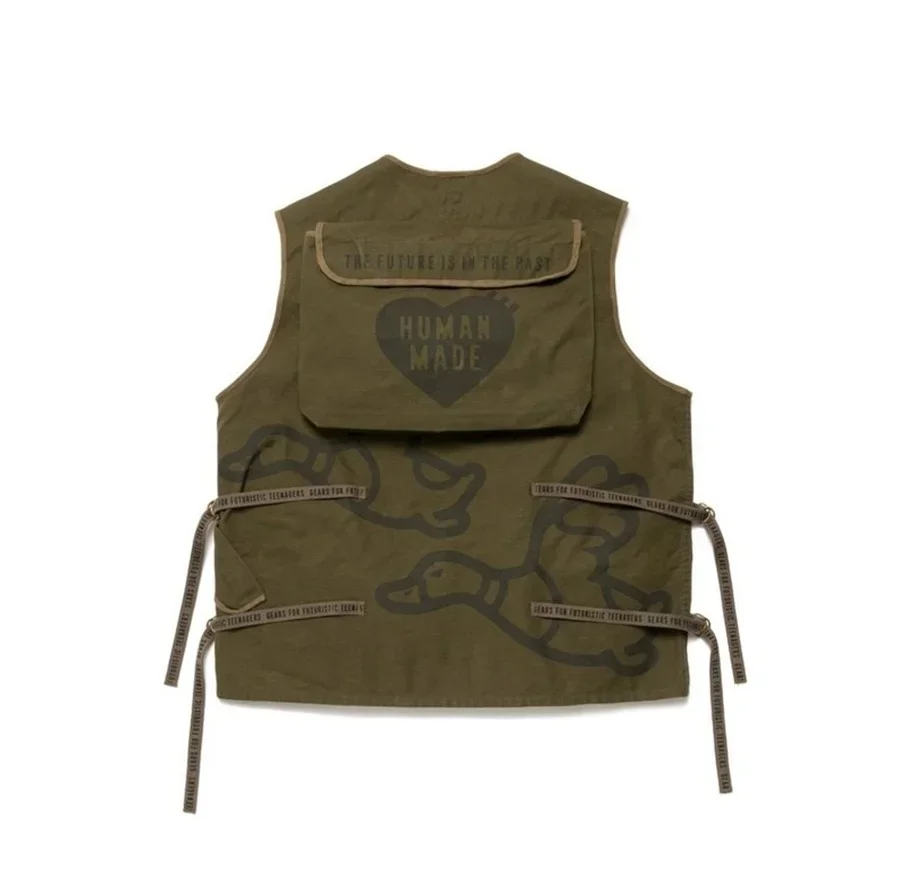 

High quality artificial hunting vest, men's and women's sleeveless multi pocket functional artificial heavy-duty work vest