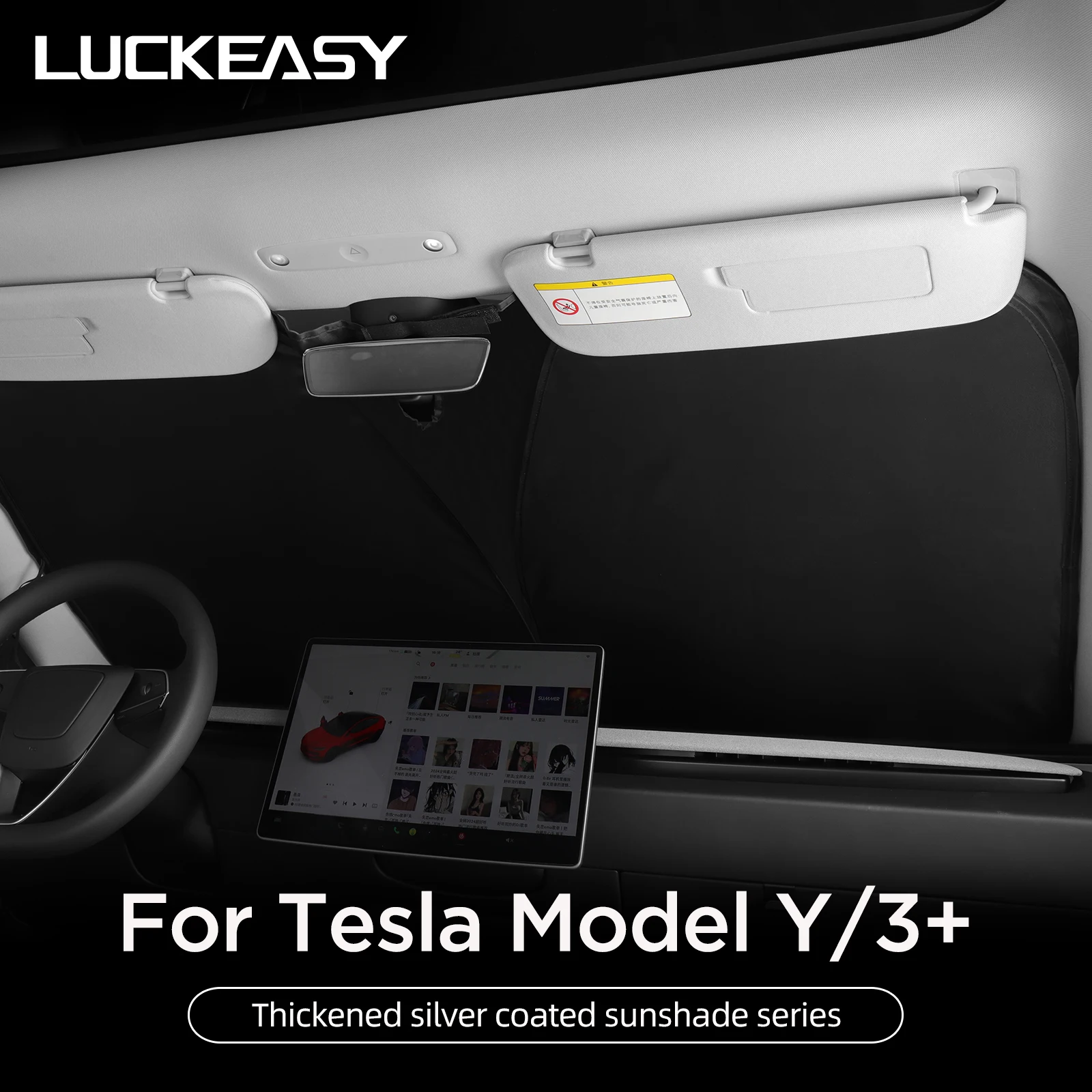 For Tesla Model Y Car Side Window Sunshade Net Front Rear Windshield Privacy Sun Shade Model 3 Highland 2024 Sun Visor