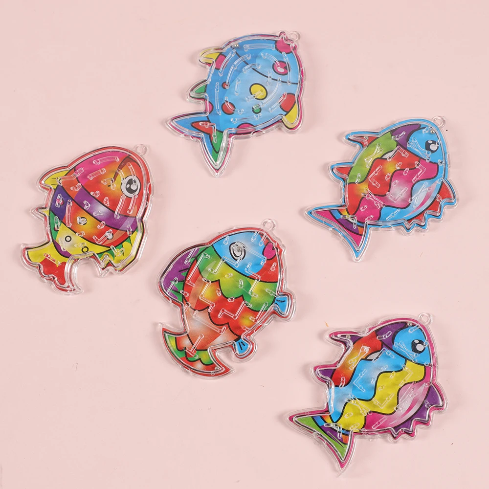Cute Animal Plane Maze Puzzle Game 12Pcs for Kids Party