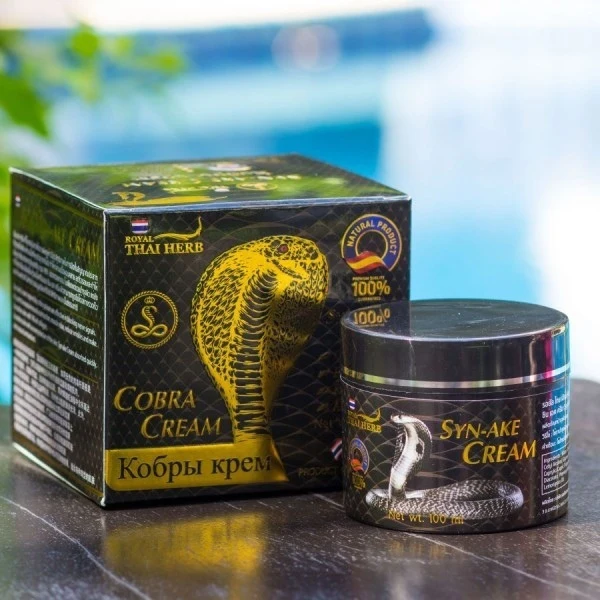 Face cream with poison Cobra Thai herb 100 ml./Royal Syn-ake |