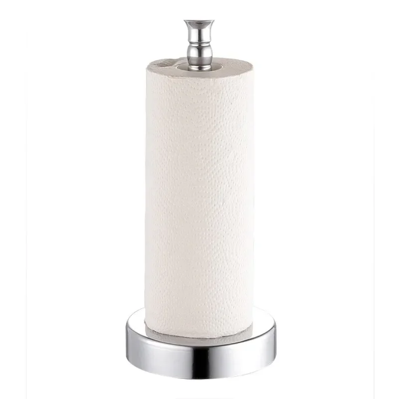 Kitchen Roll Paper Towel Rack Bathroom Stainless Steel Standing Paper Holder Silver Tissue Napkins Rack Home Table Decor ZM paper towel holder,paper towel rack,tissue holder